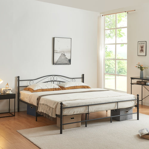 Metallbett Florenz in verschillende kleuren en maten [en.casa] - premiumXL