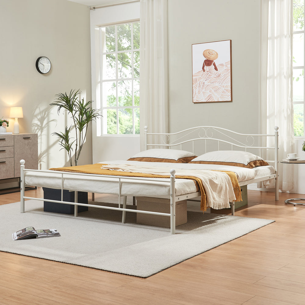 Metallbett Florenz in verschillende kleuren en maten [en.casa] - premiumXL