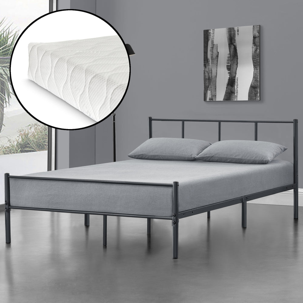 Metallbett Laos met koudschuimmatras in verschillende kleuren en maten en.casa - premiumXL