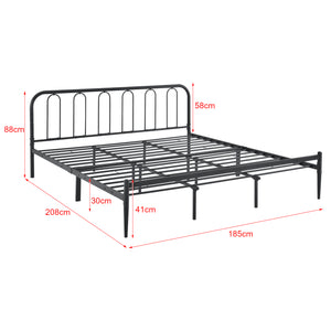 Stalen bed Hanko bedframe met bedbodem - verschillende maten