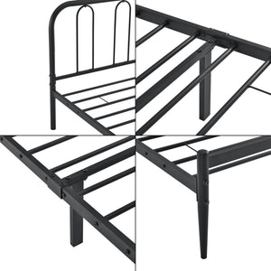 Stalen bed Hanko bedframe met bedbodem - verschillende maten