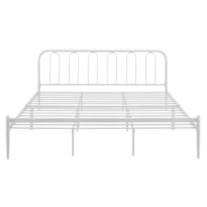 Metalen bedframe Hanko wit met matras - verschillende maten