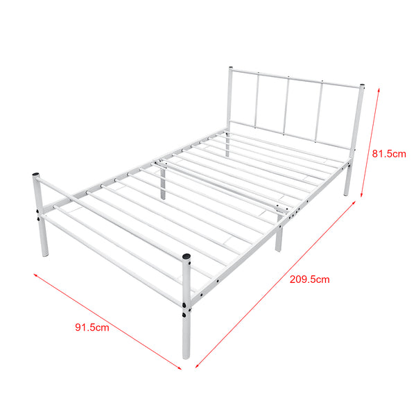 Metalen bedframe Hercules incl. bedbodem - verschillende maten en kleuren