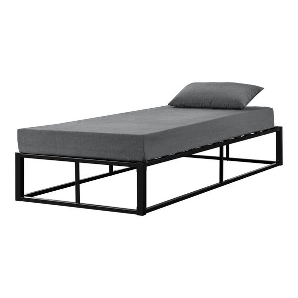 Metalen bed Kogel met lattenbodem zwart - verschillende maten