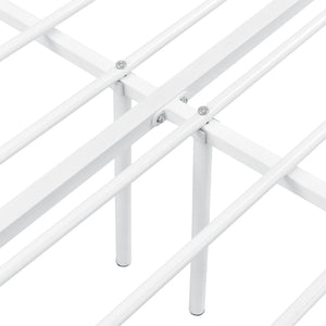 Metalen bedframe Apolda met metalen bedbodem wit - 3 varianten