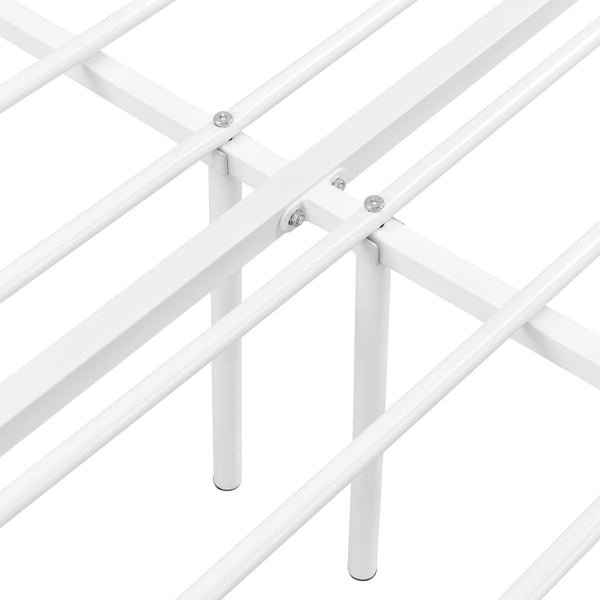 Metalen bedframe Apolda met metalen bedbodem wit - 3 varianten