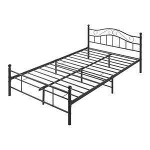 Metalen bedframe incl. bedbodem met of zonder matras 120x200 cm - zwart of wit