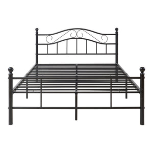 Metalen bedframe incl. bedbodem met of zonder matras 120x200 cm - zwart of wit