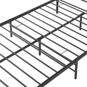 Metalen bedframe incl. bedbodem met of zonder matras 120x200 cm - zwart of wit