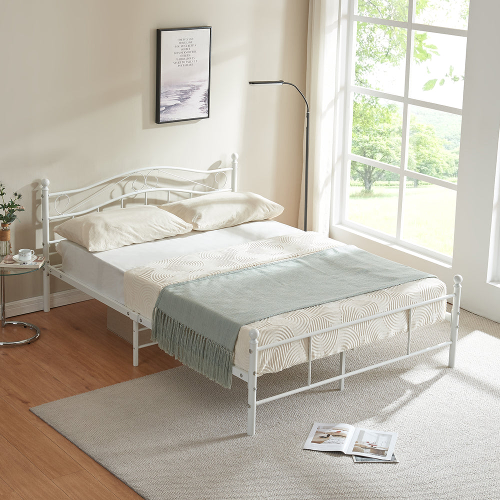 Metallbett Florenz in verschillende kleuren en maten [en.casa] - premiumXL