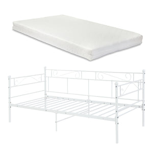 Eenpersoons slaapbank of 3-zitsbank met matras 90x200 cm - verschillende kleuren