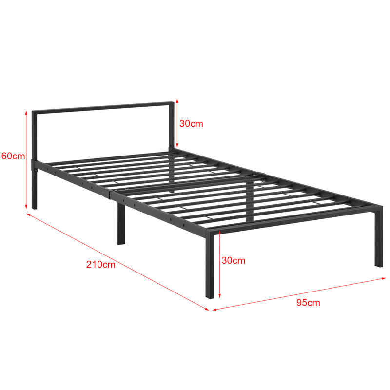 Maatschets Metalen bed Imatra bedframe met bedbodem - verschillende maten
