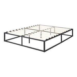 Metalen bed Kogel met lattenbodem zwart - verschillende maten
