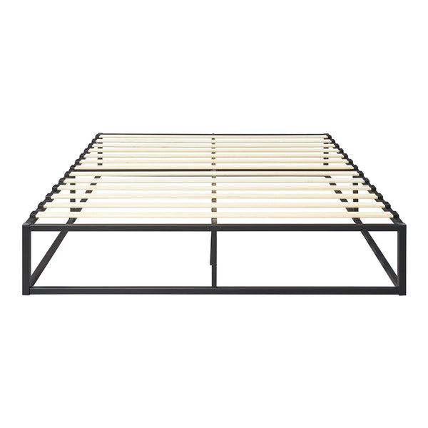 Metalen bed Kogel met lattenbodem zwart - verschillende maten