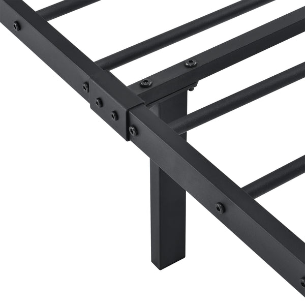 Stalen bed Laos bedframe met bedbodem zwart [en.casa]