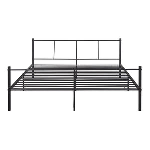Metalen bedframe Laos met bedbodem en matras zwart - verschillende kleuren