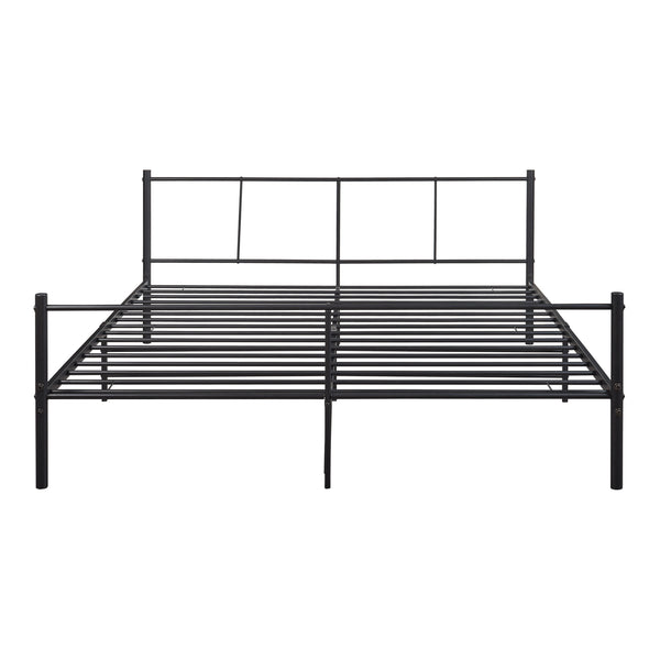 Metalen bedframe Laos met bedbodem en matras zwart - verschillende kleuren
