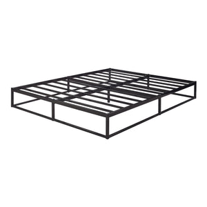 Metalen bed Trerunta met bedbodem zwart [en.casa]