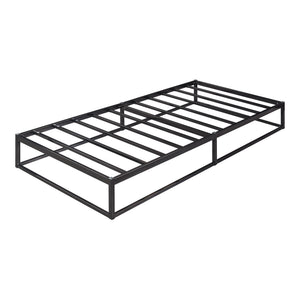 Metalen bed Trerunta met bedbodem zwart [en.casa]