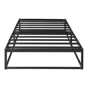 Metalen bed Trerunta met bedbodem zwart [en.casa]