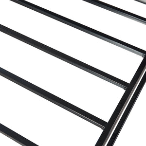 Metalen bed Trerunta met bedbodem zwart [en.casa]