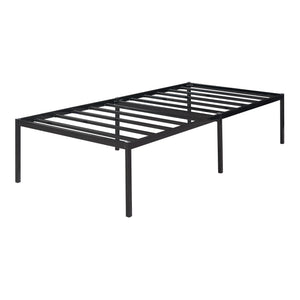 Metalen bed Vårdö met bedbodem zwart [en.casa]