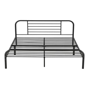 Metalen bed Atammik bedframe met bedbodem en matras - 3 maten