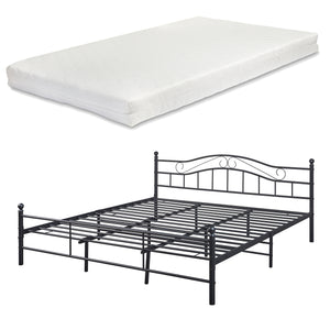 Metalen bedframe Florenz incl. matras en bedbodem - verschillende maten en kleuren
