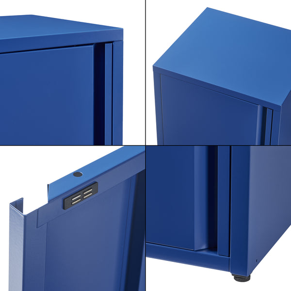 Metalen kast Burlöv 88x40x35 cm [en.casa]