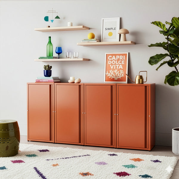 Metalen kast Burlöv 88x40x35 cm [en.casa]