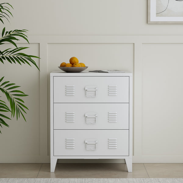 [en.casa] Ladekast Hämeenlinna 72x60x40 cm staal - 2 varianten