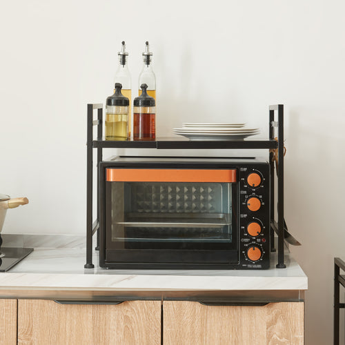 Magnetron rek Sorsele keukenrek zwart [en.casa]