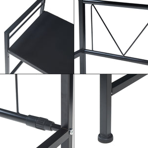 Magnetron rek Sorsele keukenrek zwart [en.casa]