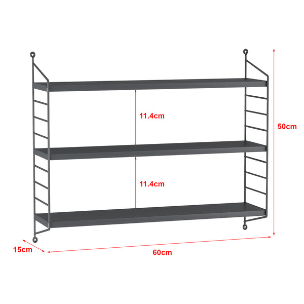 Wandplank Strängnäs 50x60x15 cm [en.casa]