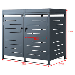 [en.casa] Containerombouw Salching staal antraciet - 2 varianten