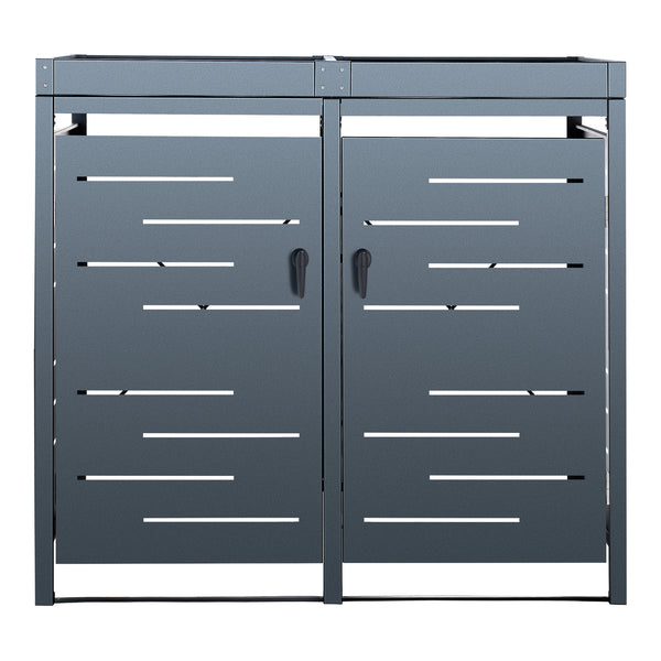 [en.casa] Containerombouw Salching staal antraciet - 2 varianten