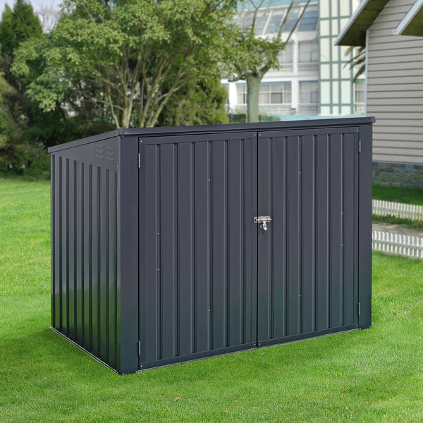 [en.casa] Containerombouw Grebin staal donkergrijs - 2 varianten
