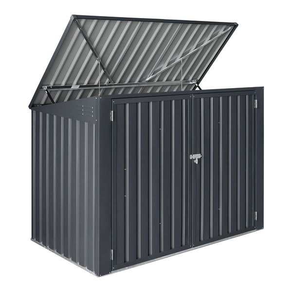 [en.casa] Containerombouw Grebin staal donkergrijs - 2 varianten