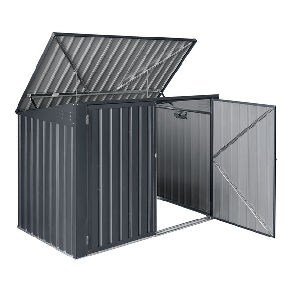 [en.casa] Containerombouw Grebin staal donkergrijs - 2 varianten