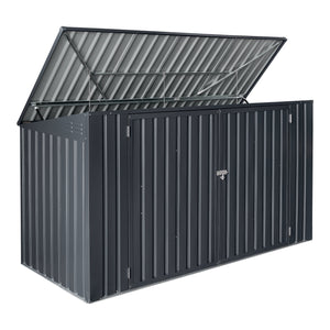 [en.casa] Containerombouw Grebin staal donkergrijs - 2 varianten