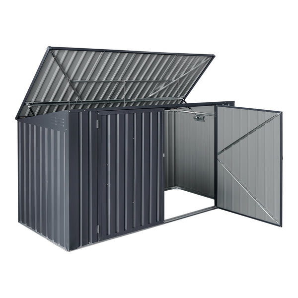 [en.casa] Containerombouw Grebin staal donkergrijs - 2 varianten