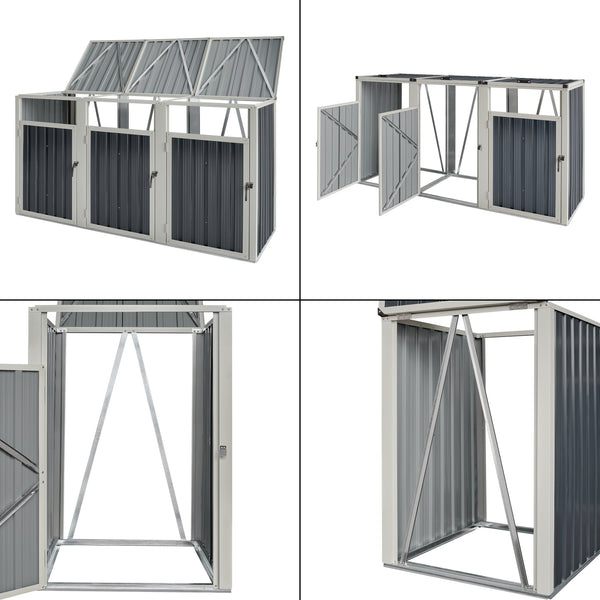 [pro.tec] Containerombouw Tarbek antraciet - 4 varianten