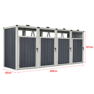 [pro.tec] Containerombouw Tarbek antraciet - 4 varianten