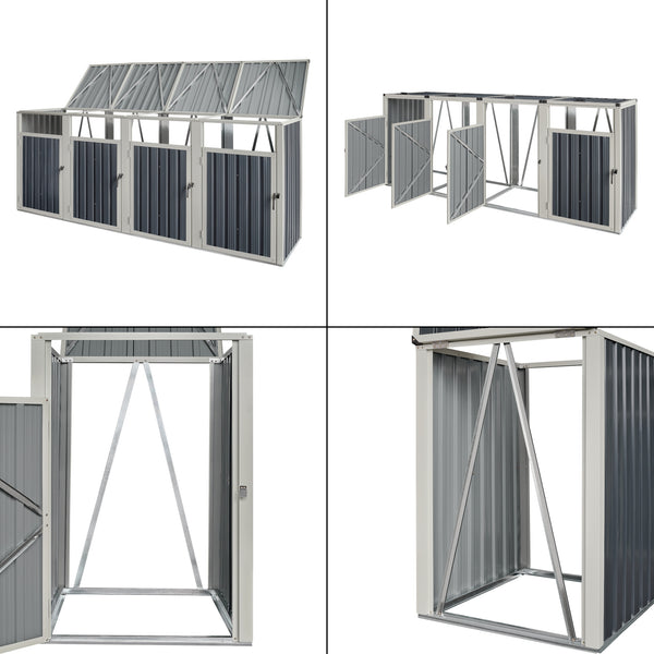 [pro.tec] Containerombouw Tarbek antraciet - 4 varianten