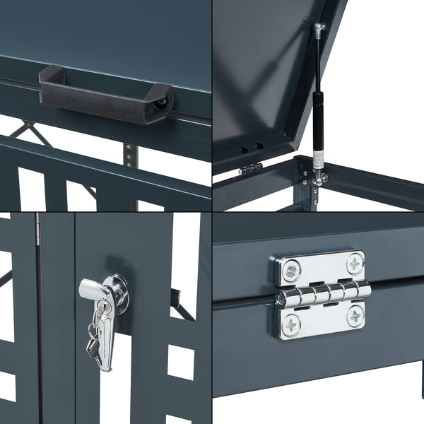 Containerombouw Bernalda voor containers 240L antraciet casa.pro