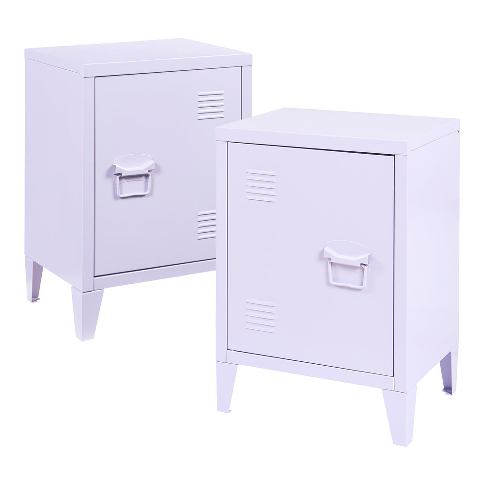 Nachtkast Inari set van 2 metaal 57x40x30 cm [en.casa]