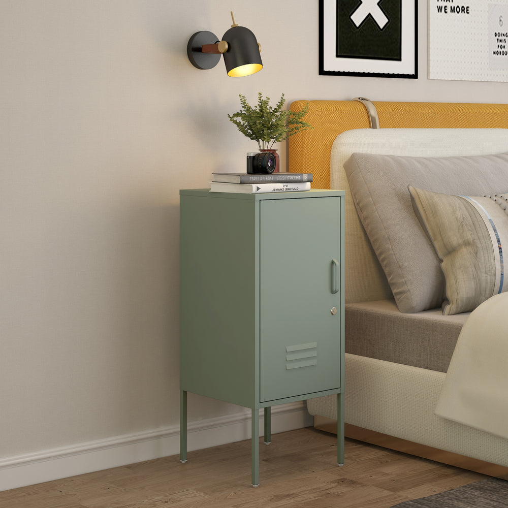 Nachtkastje Hausjärvi 82x35x35 cm staal [en.casa] - premiumXL