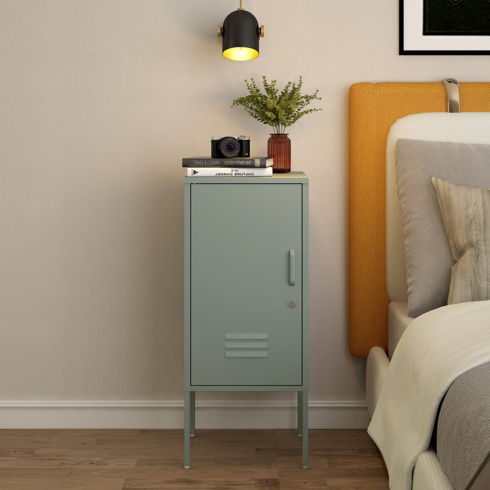 Nachtkastje Hausjärvi 82x35x35 cm staal [en.casa] - premiumXL