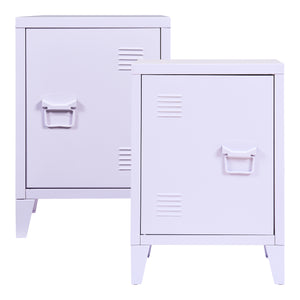 Nachtkast Inari set van 2 metaal 57x40x30 cm [en.casa]