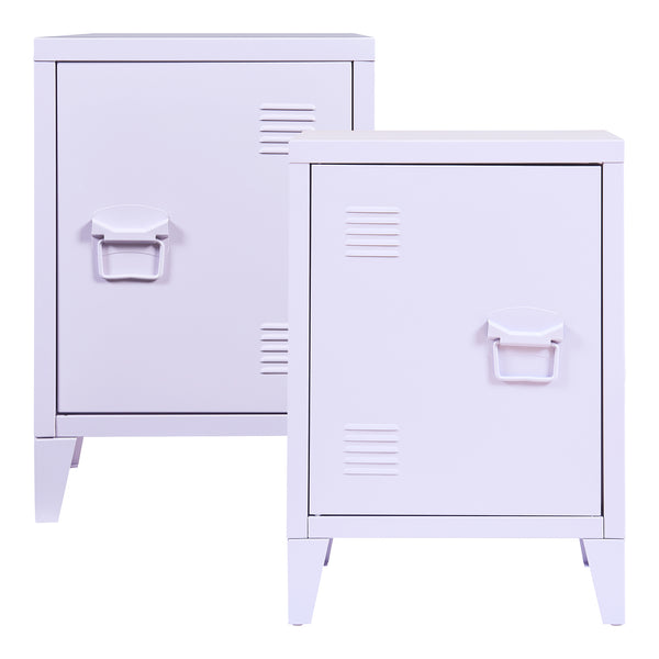 Nachtkast Inari set van 2 metaal 57x40x30 cm [en.casa]